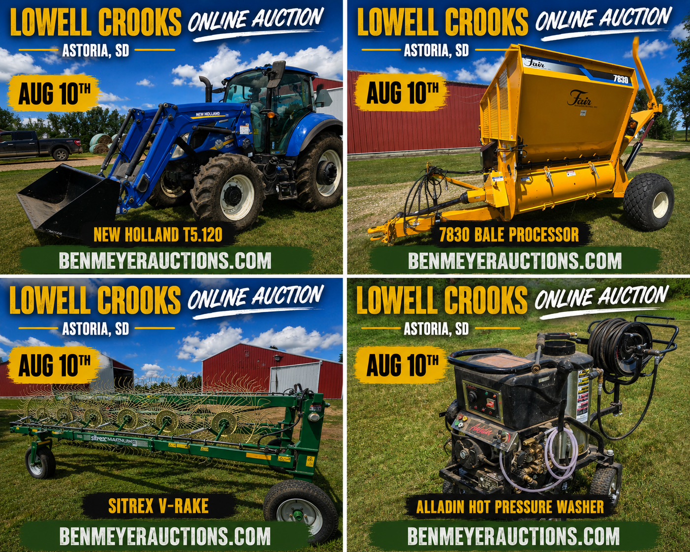 8/10 Lowell Crooks Online Only Auction