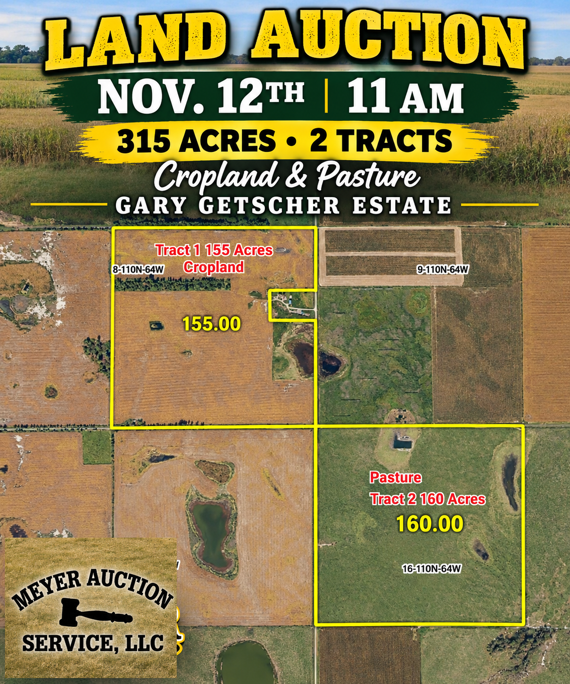 Nov 12th 11am Beadle County Land Auction